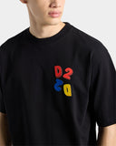 Tricou DSQUARED2, BLACK T-shirt with printed logo
