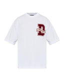 Tricou DSQUARED2, WHITE T-shirt with a logo-shaped patch
