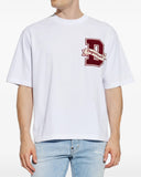 Tricou DSQUARED2, WHITE T-shirt with a logo-shaped patch