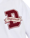 Tricou DSQUARED2, WHITE T-shirt with a logo-shaped patch