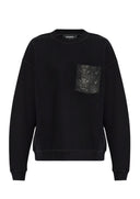 Bluza DSQUARED2, BLACK Sweatshirt with pocket