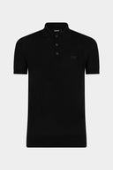 Tricou DSQUARED2, Knit Polo, Black