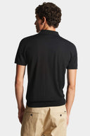 Tricou DSQUARED2, Knit Polo, Black