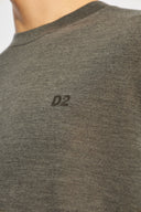 Pulover DSQUARED2, Wool, Logo Insert, Grey