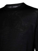 Pulover DSQUARED2, Wool, Logo Insert, Black