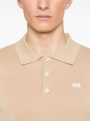 Tricou DSQUARED2, Polo Design, Logo Insert, Beige,Regular Fit