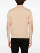Tricou DSQUARED2, Polo Design, Logo Insert, Beige,Regular Fit