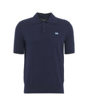 Tricou DSQUARED2, Polo Design, Logo Insert, Navy Blue, Regular Fit