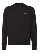 Pulover DSQUARED2, Crewneck, Classic Design, Black