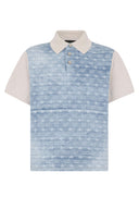 Tricou DSQUARED2, Monogram Knit Polo, Alb