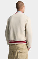 Jacheta DSQUARED2 Monogram Zipped Kaban, Alb