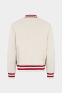 Jacheta DSQUARED2 Monogram Zipped Kaban, Alb