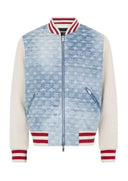 Jacheta DSQUARED2 Monogram Zipped Kaban, Alb