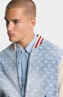 Jacheta DSQUARED2 Monogram Zipped Kaban, Alb