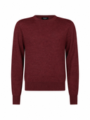 Bluza DSQUARED2, Burgundy Crewneck Sweater