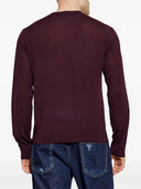 Bluza DSQUARED2, Burgundy Crewneck Sweater