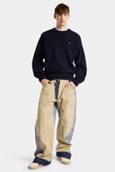 Pulover DSQUARED2 Metal D2 Upside Down Knit – Albastru