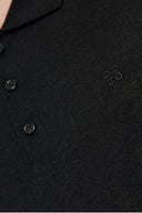 Bluza polo DSQUARED2, BLACK Wool polo shirt with embroidered logo