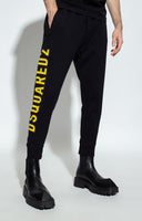 Pantaloni DSQUARED2, Logo Print Yellow