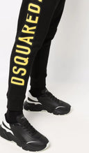 Pantaloni DSQUARED2, Logo Print Yellow
