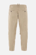 Pantaloni DSQUARED2, Multicolor Stains, Beige