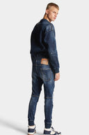Blugi DSQUARED2, Track Denim Pants, S74KB0860S30805470