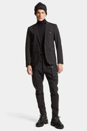 Pantaloni Dsquared2, Chic Urban, Cargo, Wool, Black