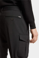 Pantaloni Dsquared2, Chic Urban, Cargo, Wool, Black