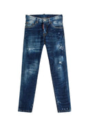 Jeans Dsquared2, Dark Front Skater Jeans Blue