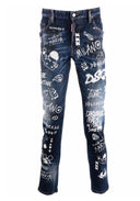 BLUGI  DSQUARED2, Dark Graffiti Wash Skater