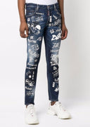 BLUGI  DSQUARED2, Dark Graffiti Wash Skater