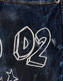 BLUGI  DSQUARED2, Dark Graffiti Wash Skater