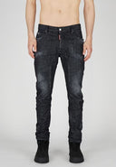 Jeans DSQUARED2, Tidy Biker, Black Used Effect