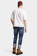 BLUGI DSQUARED2, Slim Fit, Raw-Hem Distressed