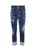 BLUGI DSQUARED2, Slim Fit, Raw-Hem Distressed
