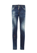 JEANS DSQUARED2, Medium  Easy Red Spot, Cool Guy Fit, Bleumarin