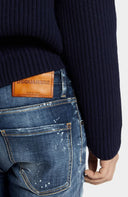 JEANS DSQUARED2, Medium  Easy Red Spot, Cool Guy Fit, Bleumarin