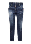 JEANS DSQUARED2, Medium Spots, Skater Fit, Bleumarin