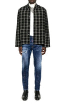 JEANS DSQUARED2, Medium Spots, Skater Fit, Bleumarin