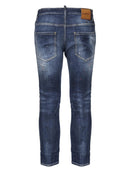 JEANS DSQUARED2, Medium Spots, Skater Fit, Bleumarin