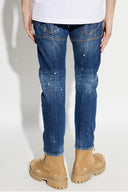 Jeans DSQUARED2,  NAVY BLUE ‘Biker’ jeans