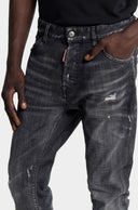 Jeans DSQUARED2, Black Fog Wash Teddy Jeans
