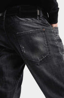 Jeans DSQUARED2, Black Fog Wash Slim Twist Jeans