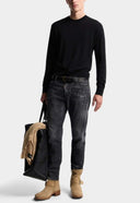 Jeans DSQUARED2, Black Fog Wash Slim Twist Jeans