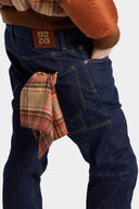 Jeans DSQUARED2, D2 Cottage New Biker Jeans, Bleumarin