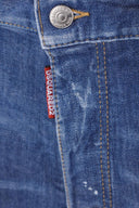 Pantaloni scurti DSQUARED2, Marine Distressed Denim Shorts, Blue