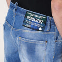 Pantaloni scurti DSQUARED2, Marine Distressed Denim Shorts, Blue