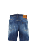 Pantaloni scurti DSQUARED2, Marine Distressed Denim Shorts, Dark Blue