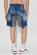 Bermude DSQUARED2, Medium Ripped Wash Hybrid Shorts