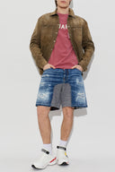 Bermude DSQUARED2, Medium Ripped Wash Hybrid Shorts